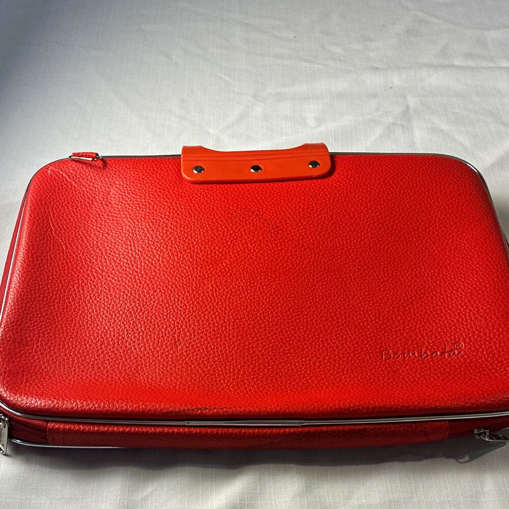 Bombata Red Accessory Bag 16 x 11 in Top Handle Zip Closure Unisex Adult